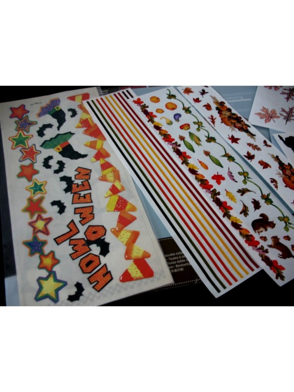 Lot Halloween, Autumn, Winter, & Gr Lengths Paper&Stickers